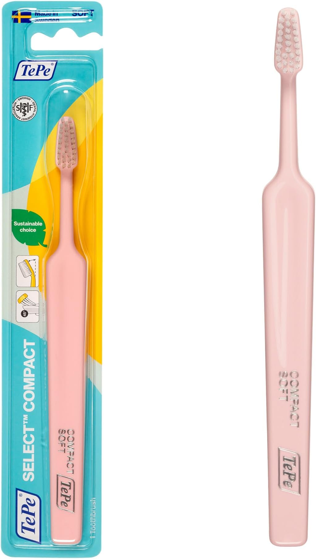 Select Compact Soft Toothbrush/Small, User-Friendly Brush / 1 X Select Compact Soft Brush, Assorted Colors