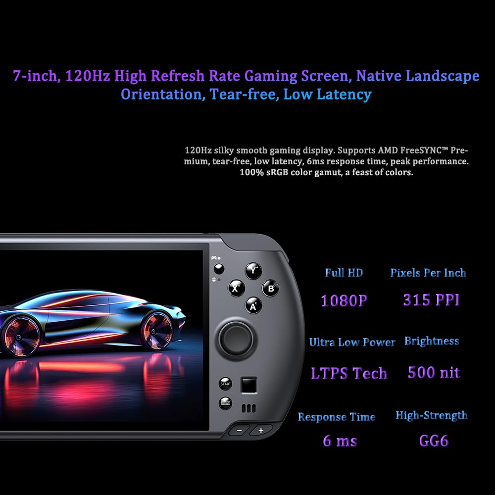Winゲームです！ Amazon.com: WIN 5 Portable Handheld Game Console with AMD Ryzen AI