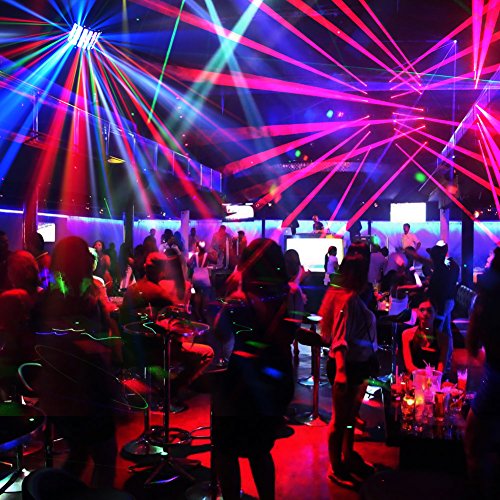 Dj Party Light For Stage - Lalucenatz 48W Stage Light Sound Activated Derby Beam Lighting By Remote & Dmx Control Black Light Fixtures Strobe Effects For Wedding Birthday Party Show Xmas Decoration #TOP5