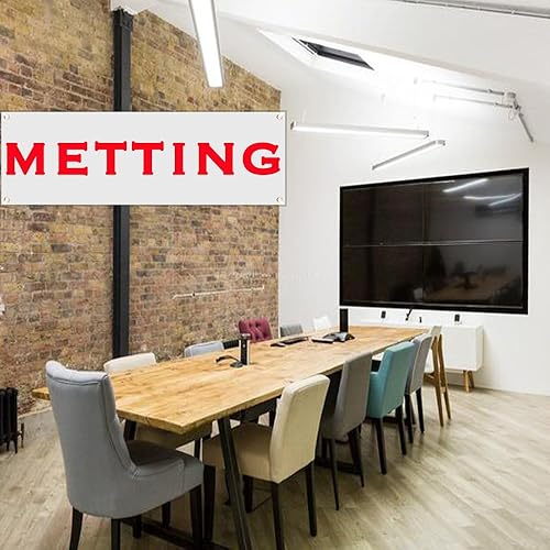 Miniatura 2 de 2 juegos de pancartas en blanco de poliéster pintables de 2 x 6 pies, carteles de poliéster con cuerda para colgar para decoración de interiores y