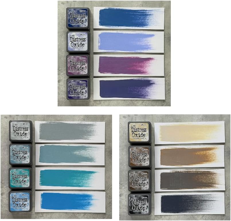 Mini Distress Oxide Pad Bundle - Ranger Tim Holtz Mini Distress Oxide Pad Sets #1, #2, #3, #4, #5, #6 with Trebbies Detail Sticks