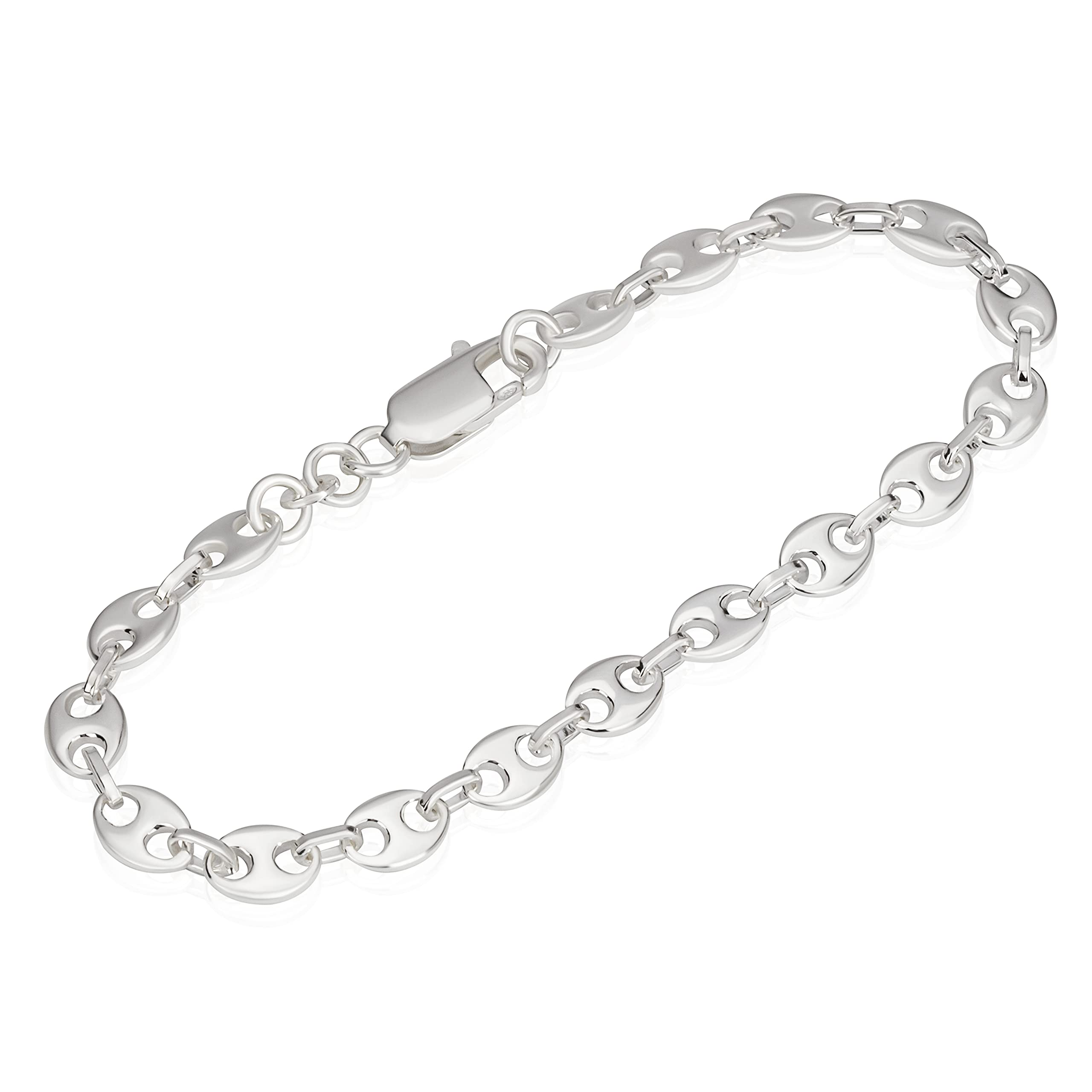 Bracelet Femme Argent 925 Bracelet Homme Grand Grain De Cafu00e9