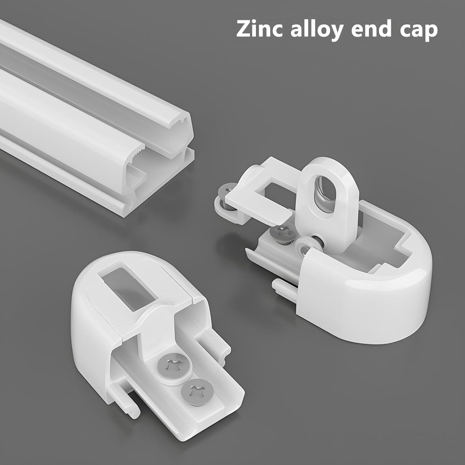 Curved Curtain Rail | Aluminum Ceiling Track for Curtains Set | 90° Corner Bends | Sliding Curtain Rod for Window Room Divider(320cm/10.5ft)