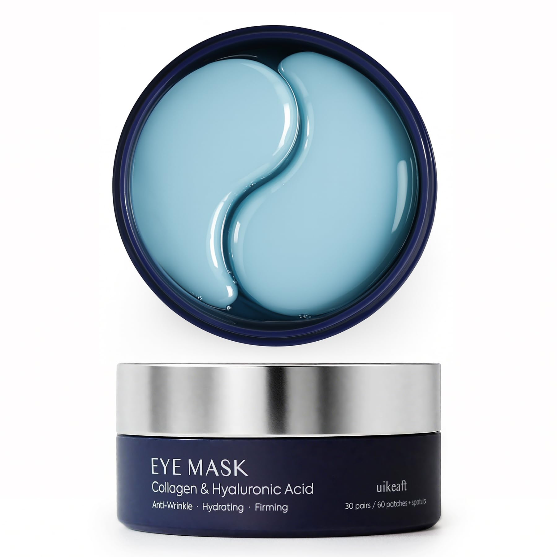 Under Eye Patches for Puffiness and Bags: Eye Mask for Puffy Eyes and Dark Circles Treatment with Collagen Hyaluronic acid - Women Cooling Gel Pads for Brightening Hydrating Anti-Wrinkles 30 Pairs