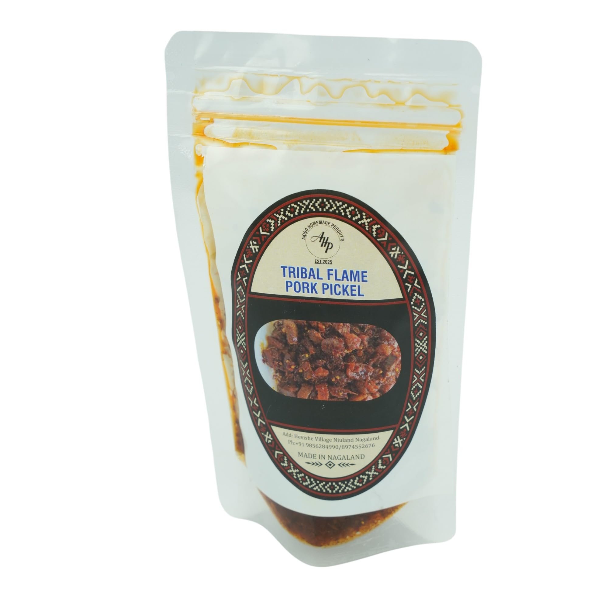 Made In Nagaland | Tribal Flame | Pork Pickle with King Chilli, Ginger, Garlic | 120g-image-7