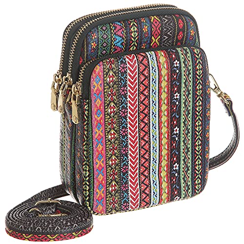 MINICAT Small Crossbody Bags RFID Blocking Card Slots Cell Phone Purse Wallet for Women (National)