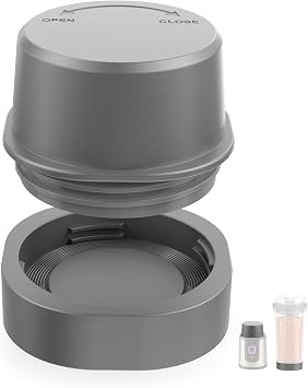 Base Blade Cover and Vessel Bottom Cap Kit Fit for Ninja BlastPortable Gray | Compatible with Ninja BC150/ BC100 Series Blender