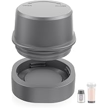 Base Blade Cover and Vessel Bottom Cap Kit Compatible with Ninja BlastPortable Blender BC150/ BC100 Series Gray