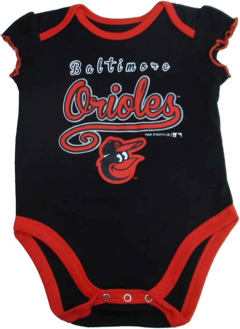 VF Baltimore Orioles Girl's Team Logo Infant Creeper Bodysuit - Team Colors