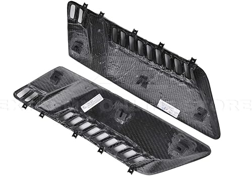 Miniatura 9 de Reemplazo para modelos de cuerpo ancho Chevrolet Corvette C7 2014-2019  Z06 GM estilo fábrica fibra de carbono parachoques delantero lateral rejilla