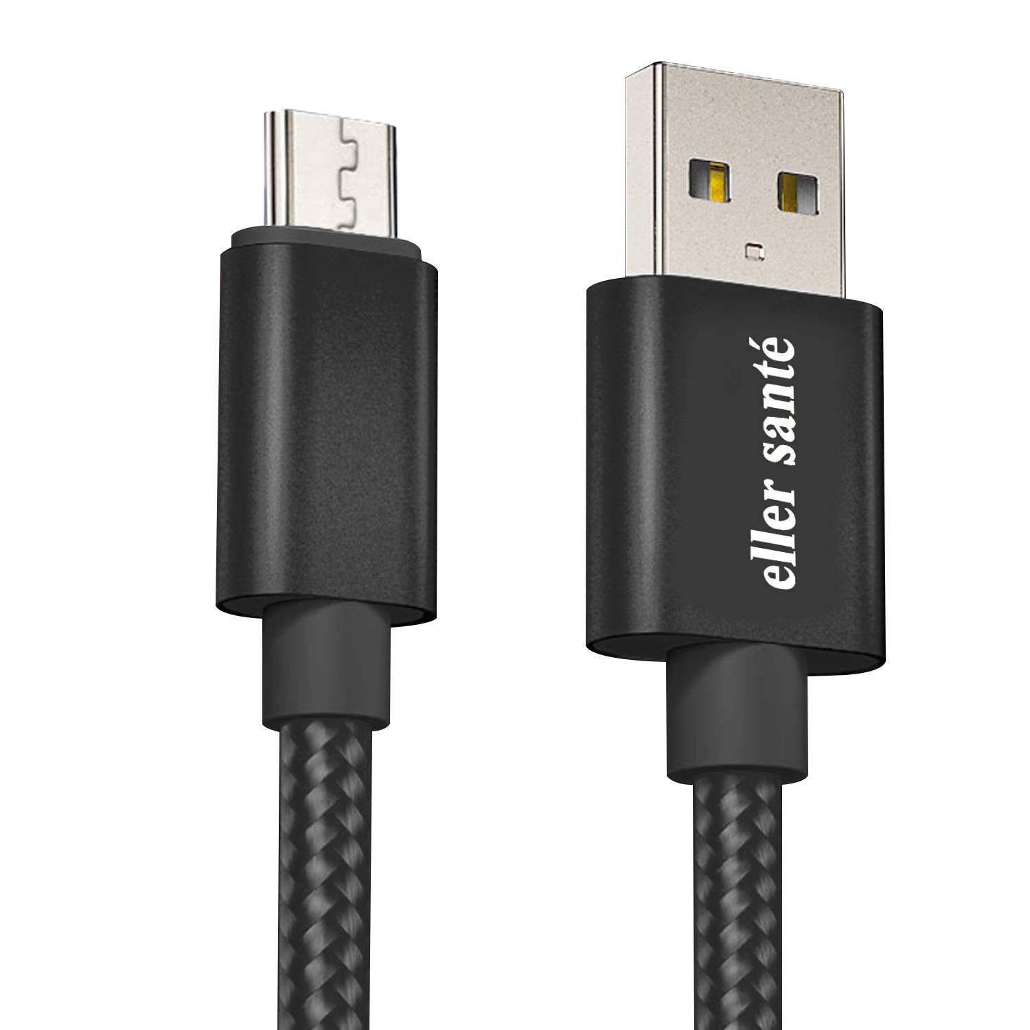 eller santeé® Swadesi Nylon Braided Unbreakable Fast Charging Cable or Micro USB Cable for Charging and Data Sync (1 Meter) - Black (B08H5W664N) Amazon Price History, Amazon Price Tracker