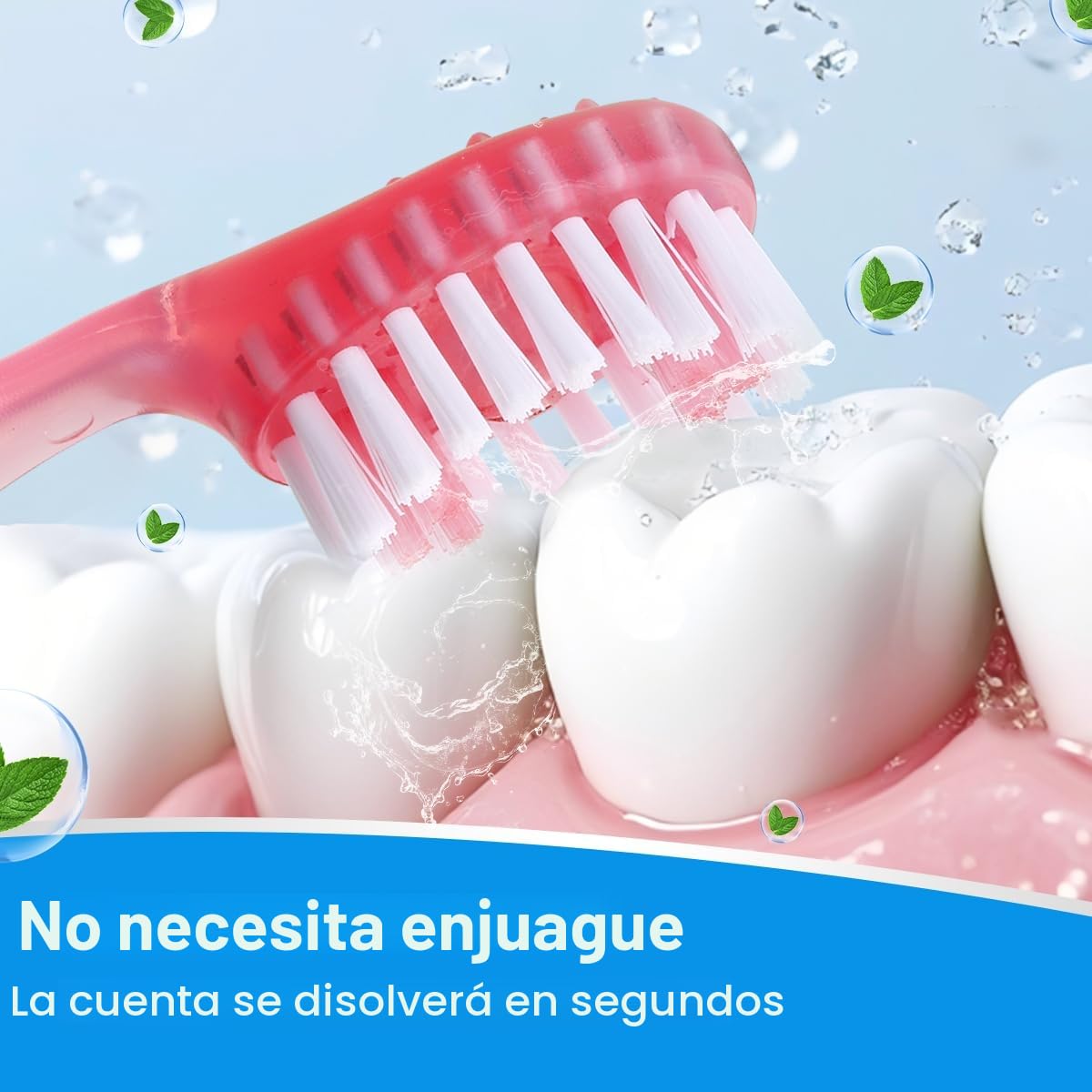 YUNCHI 72PCS Mini Cepillo Dientes Viaje Portátil, 5 en 1 Cepillos de Dientes Desechables con Pasta, Hilo Dental, Palillo de Dientes, Raspador de Lengua, Envueltos Individualmente Cepillo de Dientes