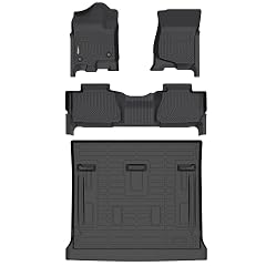HAFIDI Floor Mats Cargo Liner Set Fit for 2007-2014 Chevy Tahoe 8 Seats Not for Hybrid GMC Yukon
