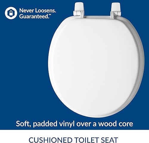 Miniatura 2 de Mayfair 11 000 Economy Soft Cushion - Asiento de inodoro redondo, color blanco