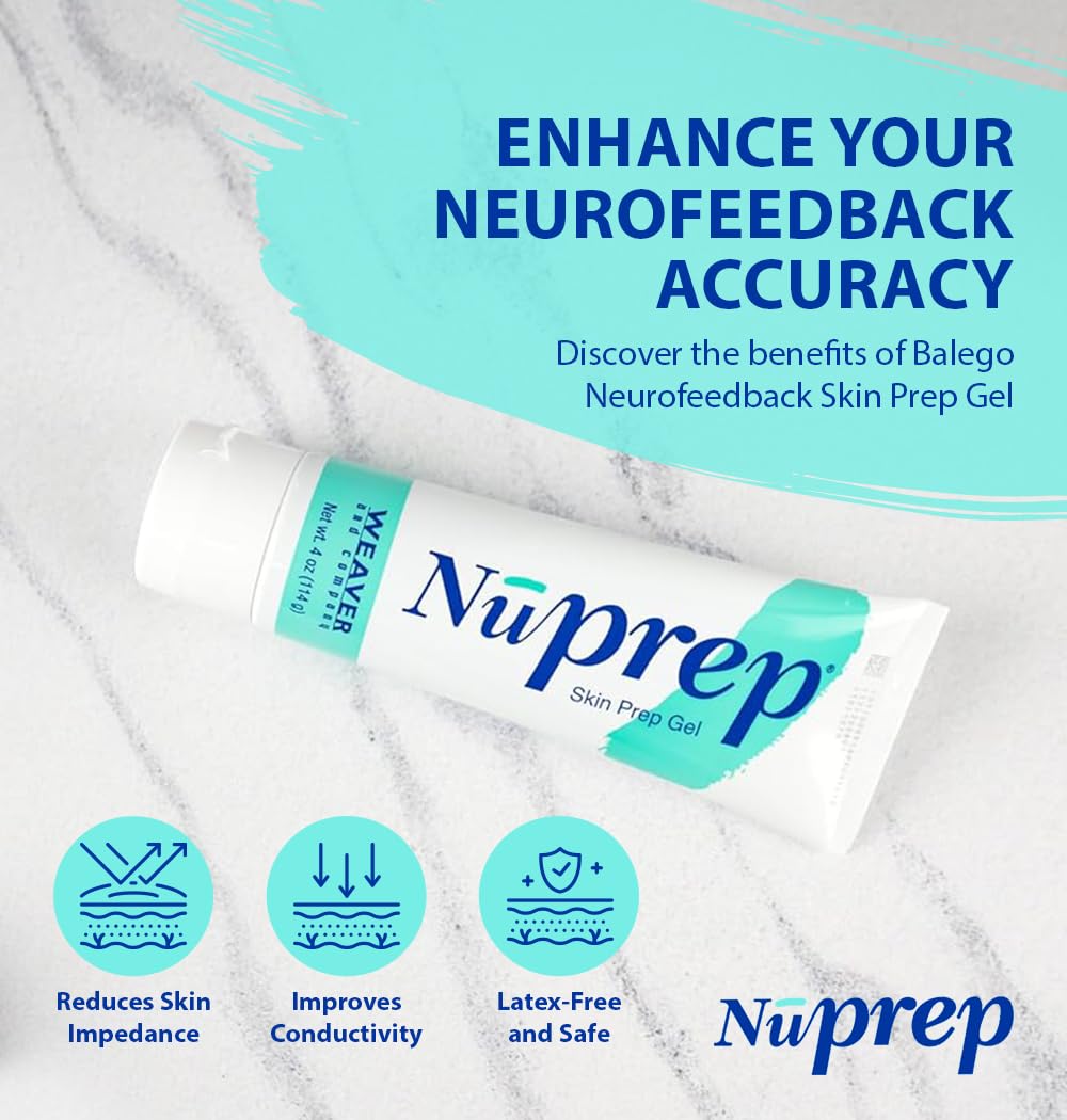 Weaver Neurofeedback Skin Prep Gel, 4 oz Tube, 3/Pk