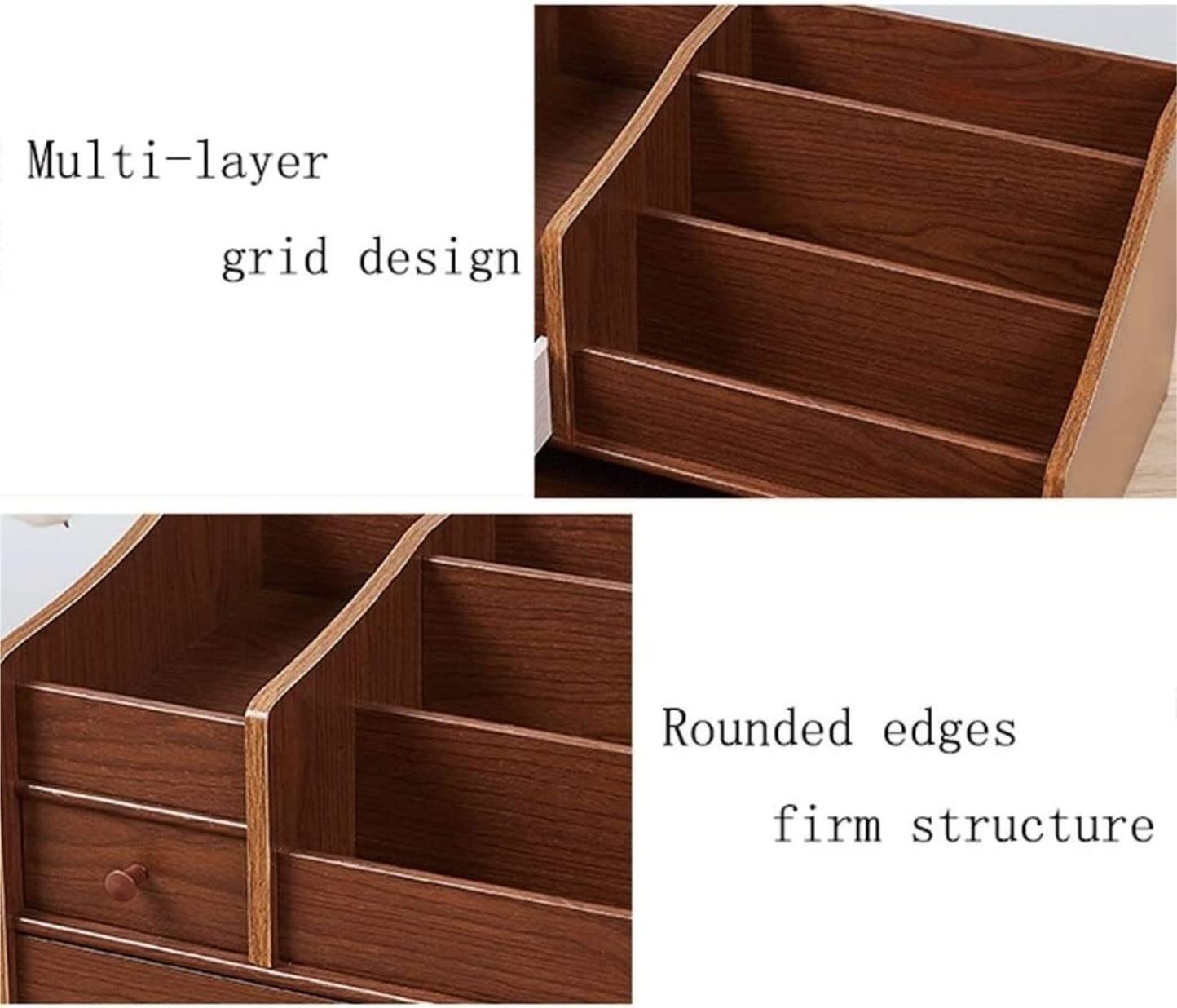 Organizer na Kosmetyki Wielofunkcyjne Pudełko Do Przechowywania Kosmetyków Szuflada W Stylu Dresser Rack Organizer Na Przybory Do Makijażu Organizer do Makijażu Sypialni(Bruin)