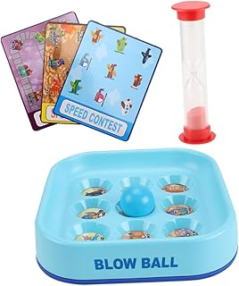 WHAMVOX 1Juego Bola de Soplado Juguete Interactivo de Aprendizaje con Colores y Seguro Actividades Familiares y Desarrollo de Respiración