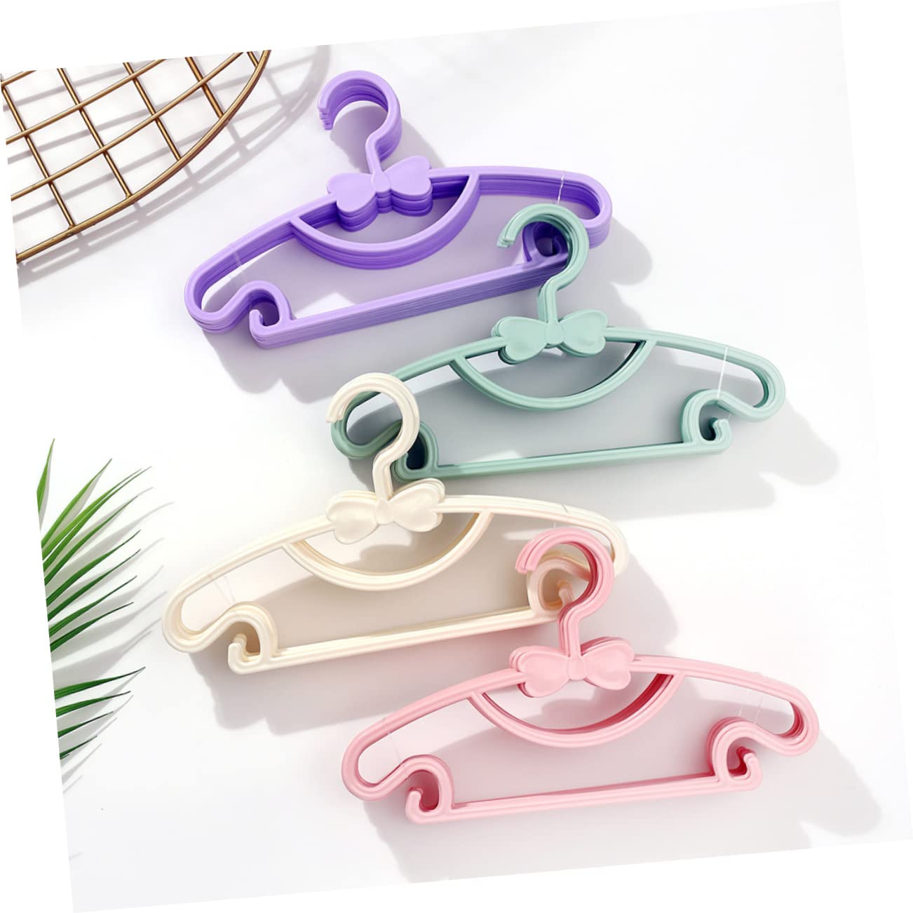 VILLFUL 10pcs Home Hangers Hangers Coat Hangers Kid Hangers Wardrobe Hangers Clothes Hanging Racks Hangers Anti-Slip Hangers White