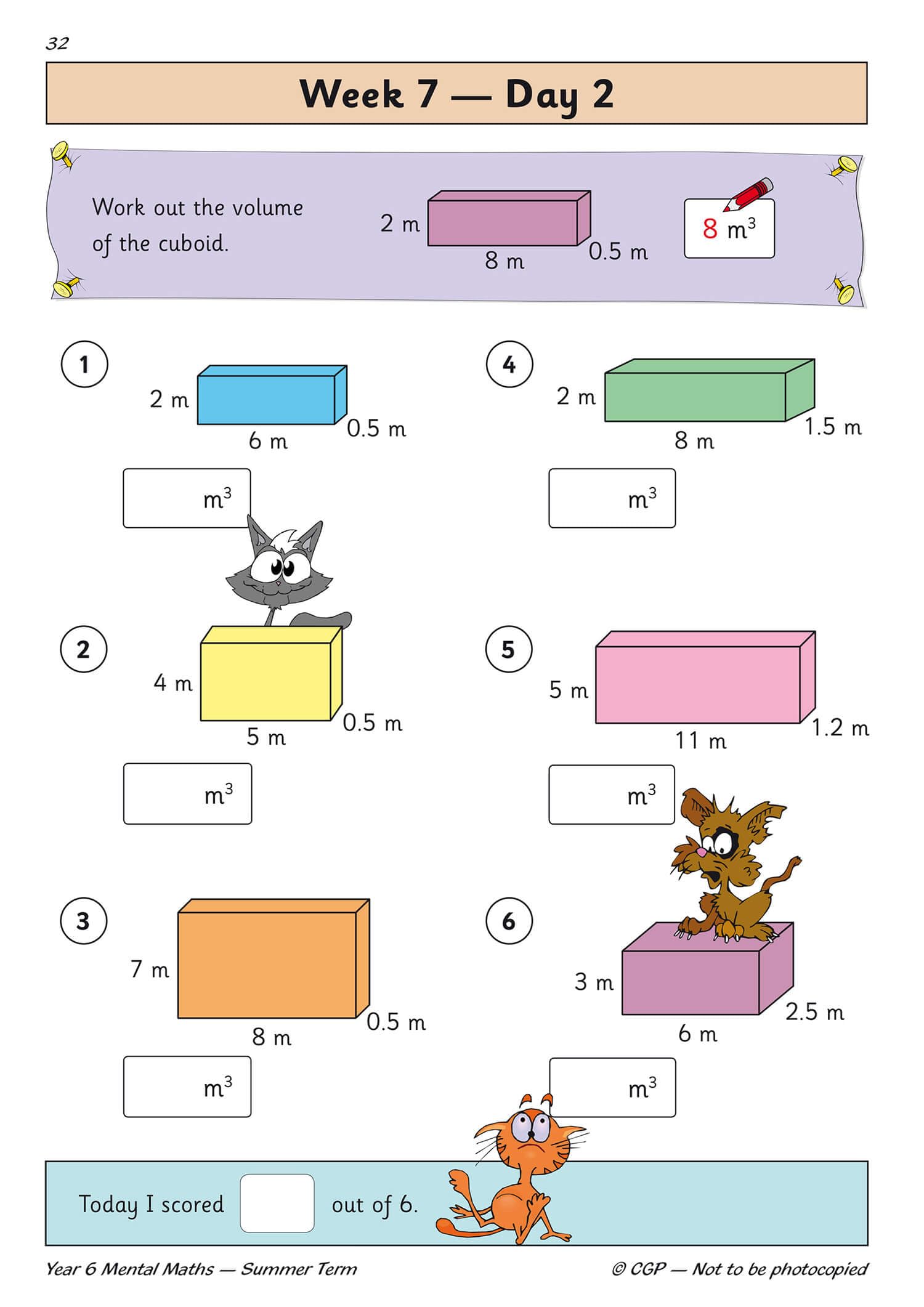 New KS2 Mental Maths Daily Practice Book: Year 6 - Summer Term (CGP KS2 Maths) - Image 6