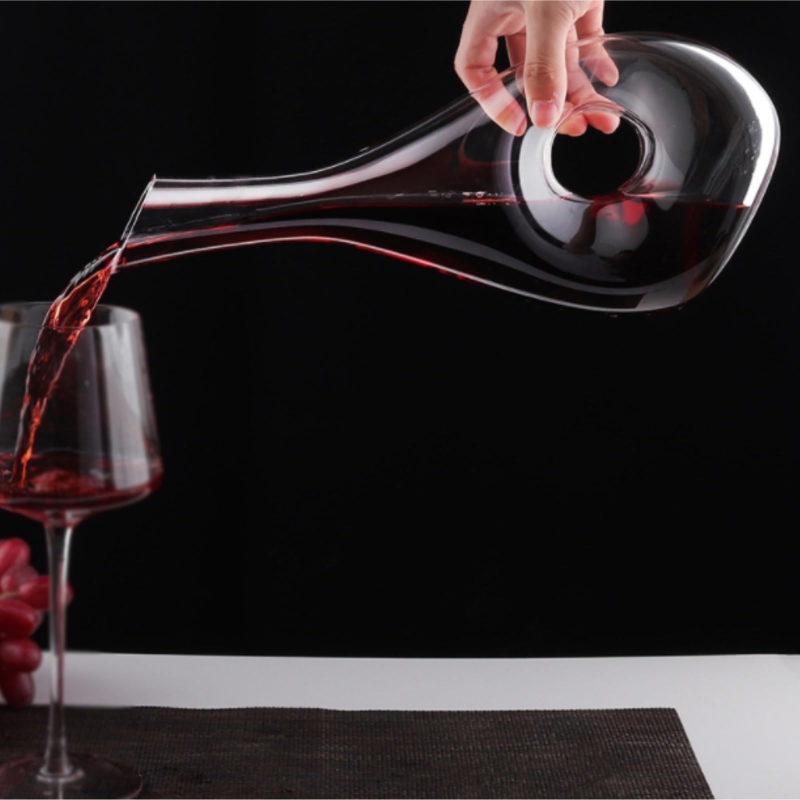 Weinausschenker Karaffe Rotwein-Dekanter Aus Verdicktem Glas, Kommerzieller Spender Im Europäischen Stil Spender Dekanter(36cm)