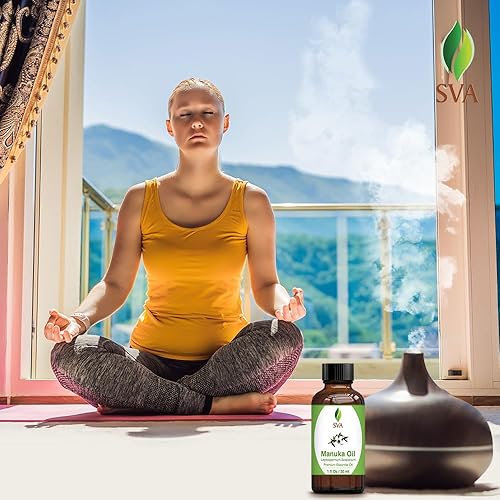 Miniatura 8 de SVA Organics Aceite de manuka de 1 onza 100 puro natural sin diluir aceite de grado terapéutico prémium para piel cara uñas cuidado corporal y