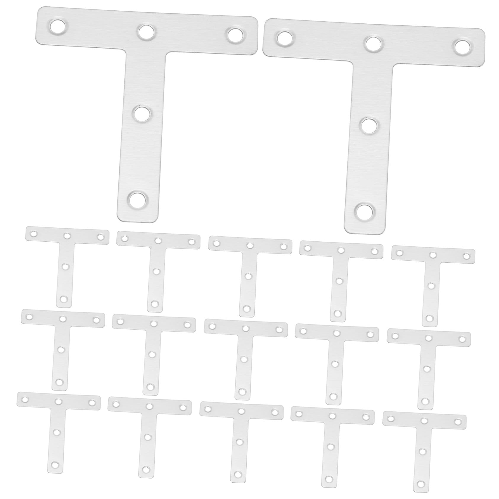 Équerre T acier inoxydable WOONEKY pour étagères et armoires robustes x30