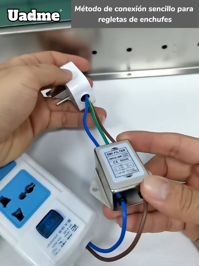 Produktbild von Uadme EMI-Leistungsfilter CW1B-10A-L – 10A, 125/250V, Einphasig, Für Schaltnetzteile, Wechselrichter & Medizintechnik