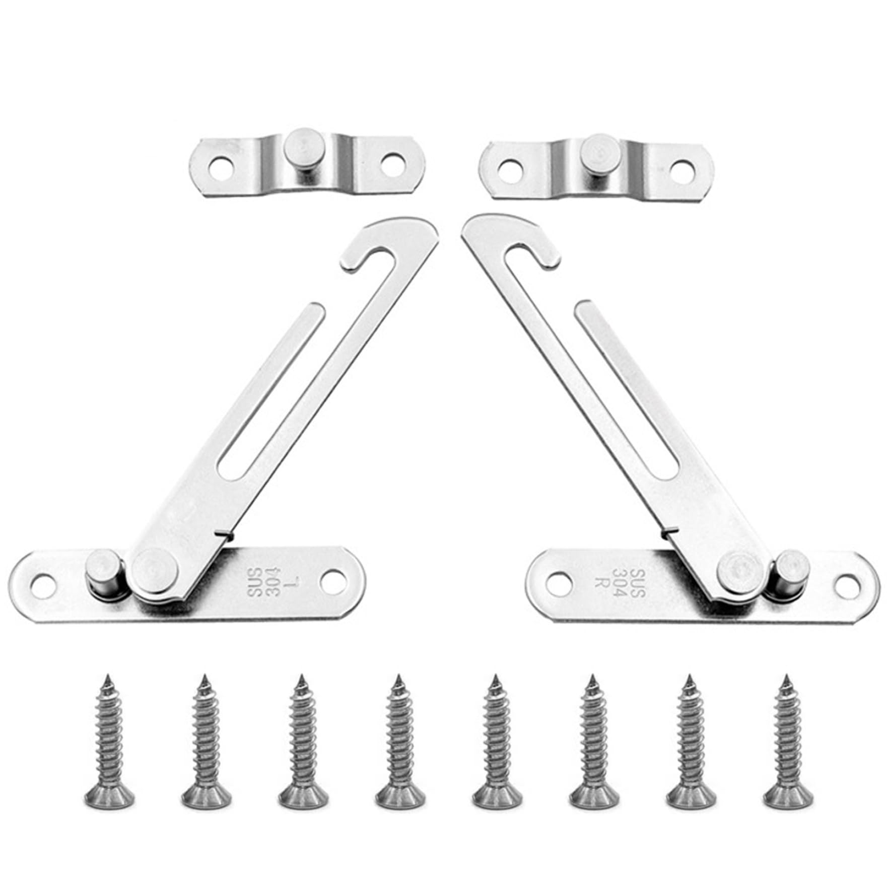 Window Stopper, Casement Window Lock Restrictor, 2PCS Aluminium Alloy Opening Control Device for Childern Safety