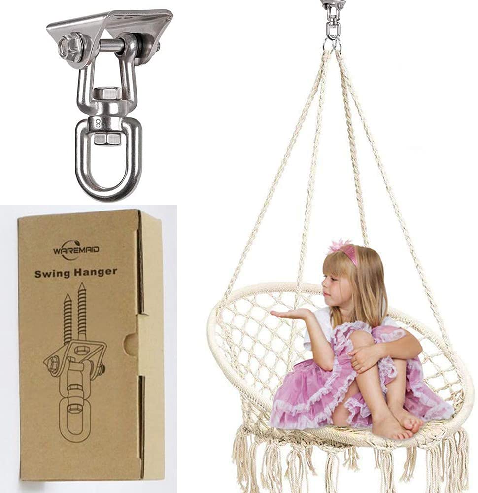 WAREMAID Heavy Duty 360° Swivel Swing Hangers, Stainless Steel Swing