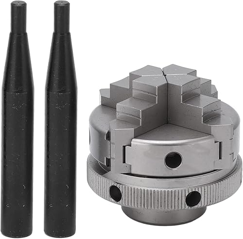 Miniatura 6 de Mandril de torno autocentrante, reversible de 4 mandíbulas de alta dureza Mini torno Chuck M14 45 de acero preciso para máquina herramienta