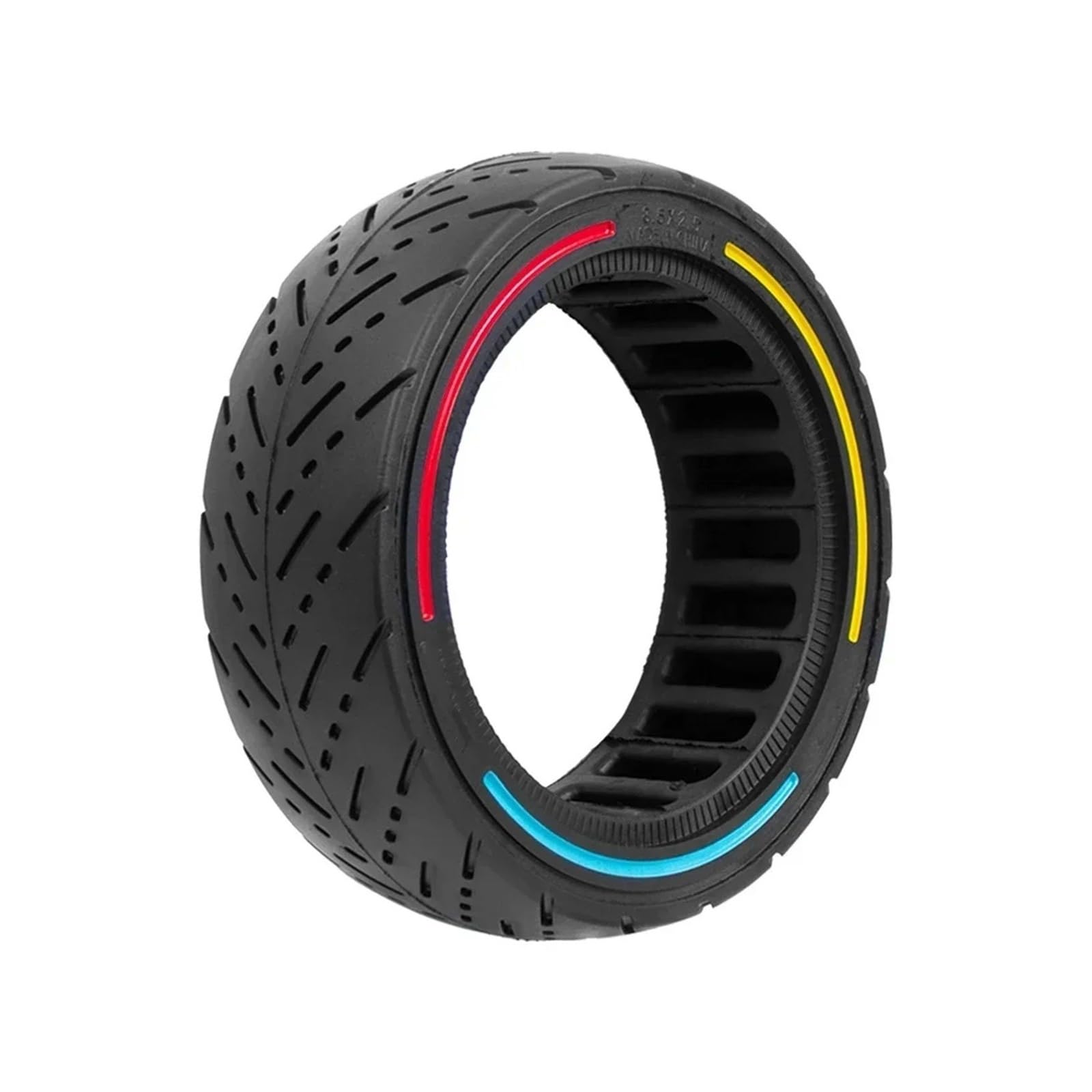 Pełna opona do hulajnogi elektrycznej, pasuje do Dualtron, Mini, Speedway, opona bezdętkowa Leger 8,5 x 2,5, opona gumowa 8,5 cala solidne gumowe koło do hulajnogi(Colorful)