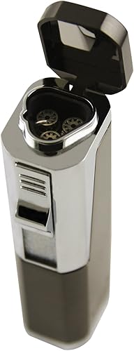 Miniatura 3 de Scorch Torch Skyline - Encendedor de cigarrillos con triple chorro de llama con herramienta cortadora de puros (arco iris)