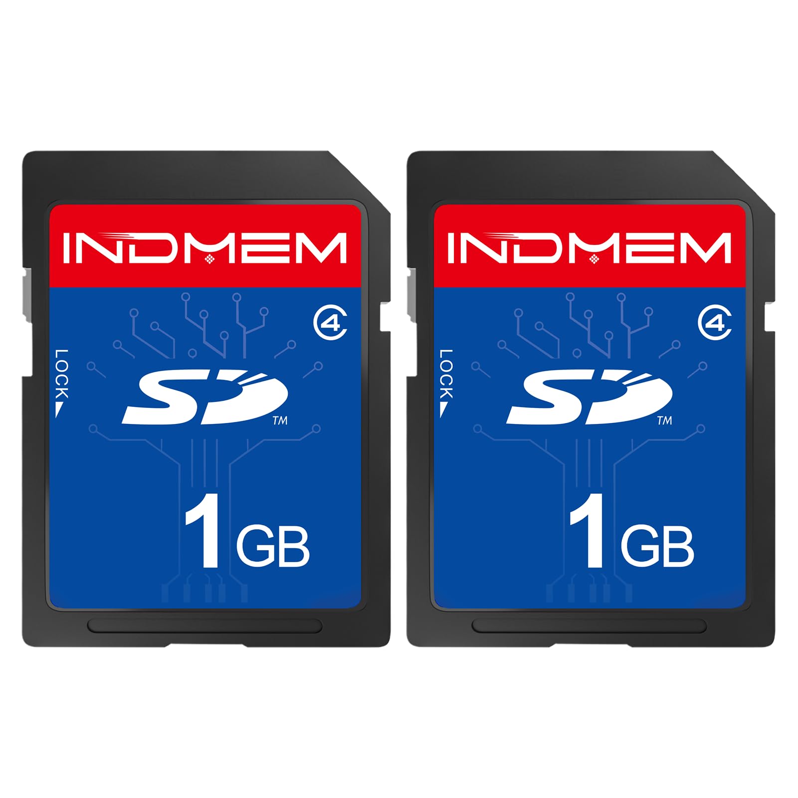 SD Card 1GB Class 4 MLC Secure Digital Flash Memory Card Camera Card 2 Packs