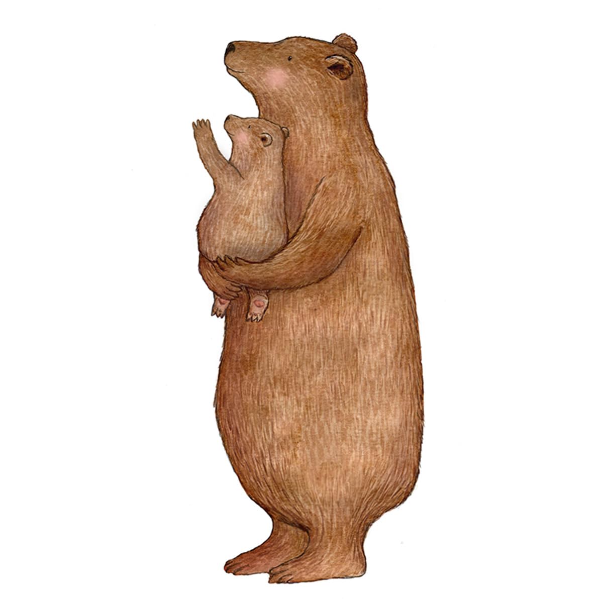 Wandtattoo Baby & Bär | Für Baby- & Kinderzimmer | Handgemalt & nachhaltig | Wandsticker | Sticker für Wand | Wandaufkleber | Wiederverwendbar