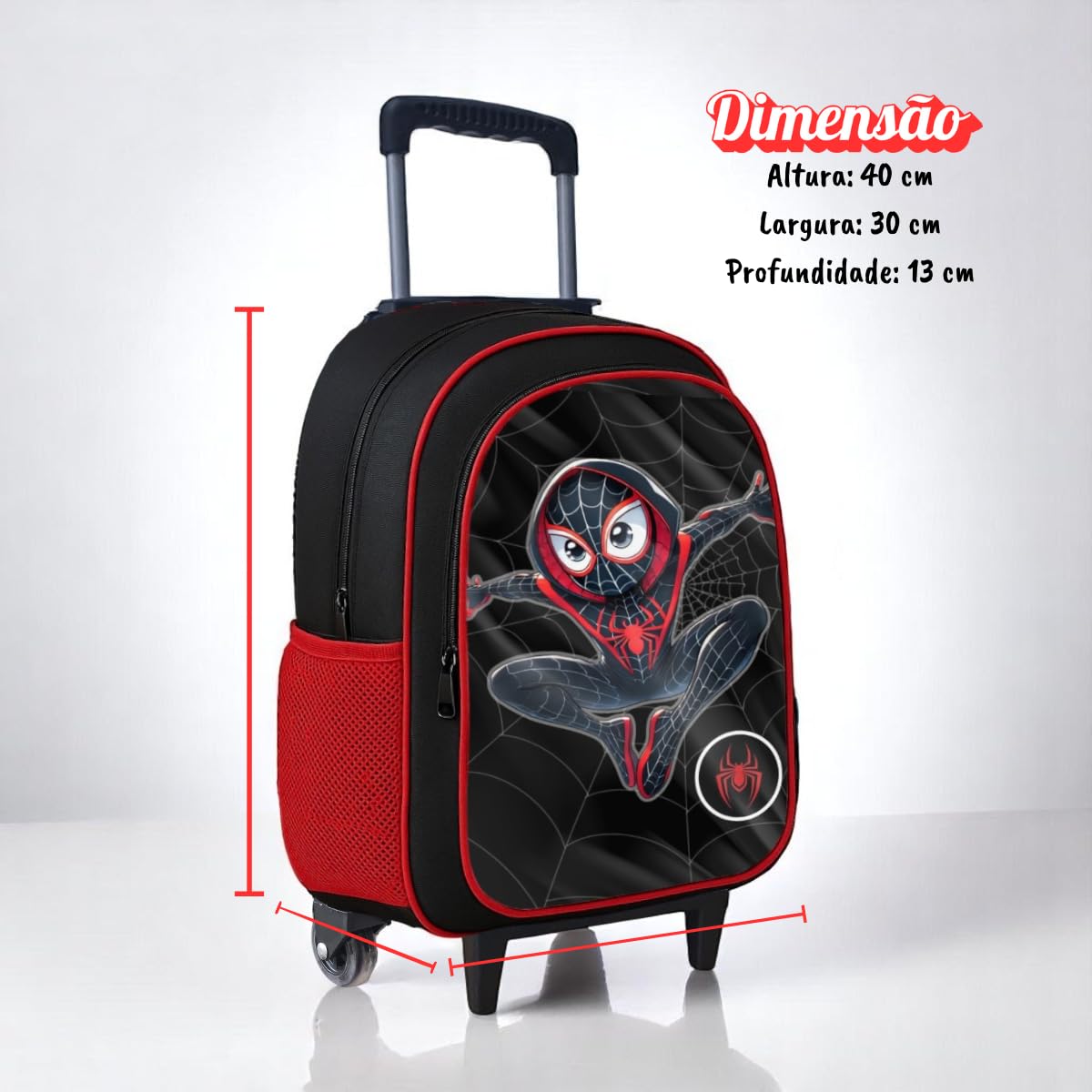 Kit Mochila de Rodinha Escolar Aranha Infantil Masculino + Lancheira Transversal + Estojo Duplo Menino em promoção! Veja a oferta e mais achadinhos de Mochilas escolares 4 Hoje é o melhor dia para comprar Kit Mochila de Rodinha Escolar Aranha Infantil Masculino + Lancheira Transversal + Estojo Duplo Menino com aquele preço maroto! Promoção! Aproveite a oferta! 4