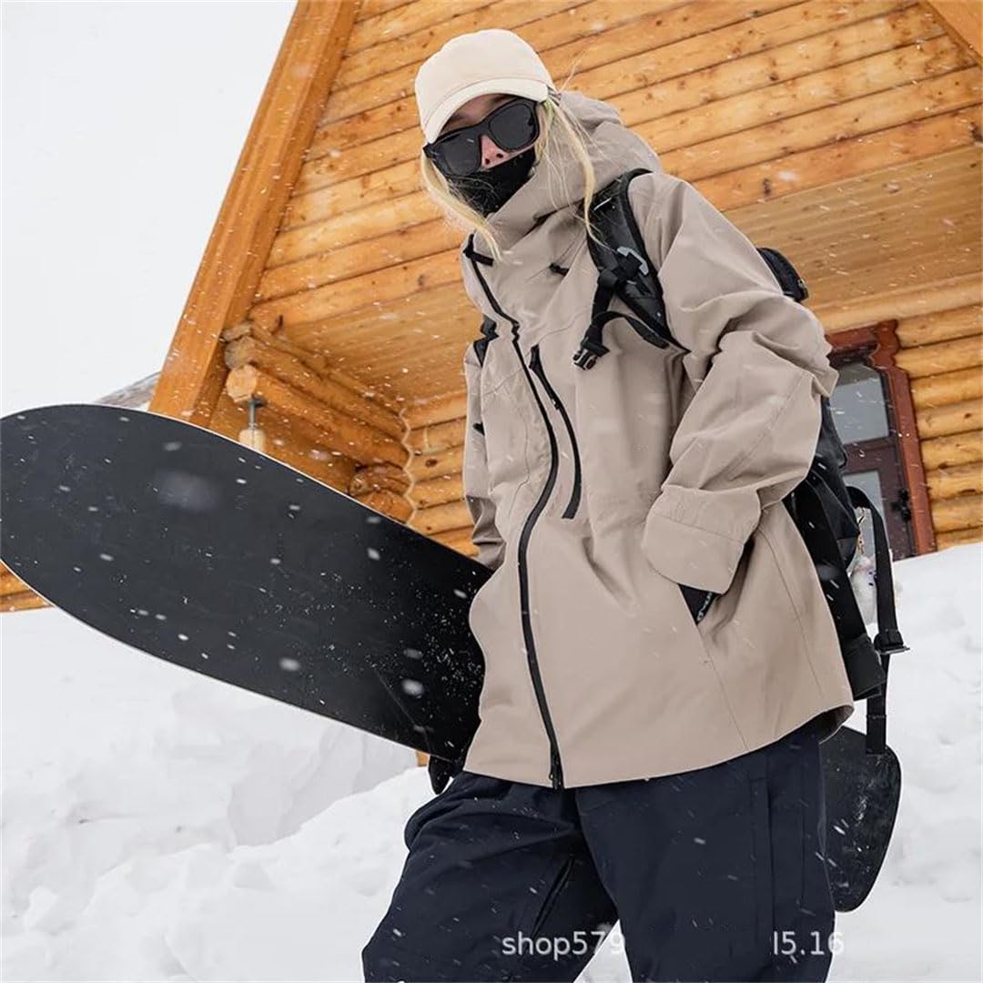 Giacche da sci da snowboard per uomini e donne, abbigliamento da sci, campeggio all'aperto, escursionismo, cappotti da neve, color1 L, Colore 1, L