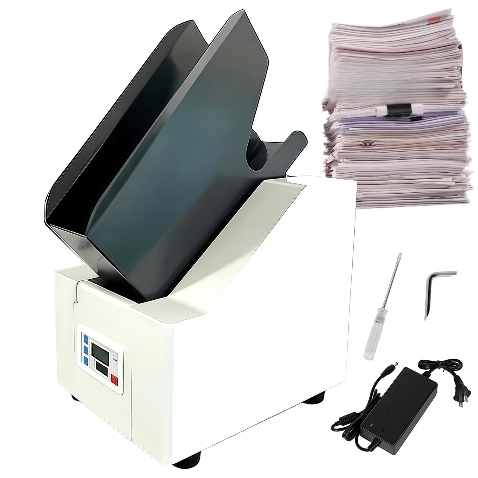 Automatyczna Utrząsarka I Sorter Papieru, 70 Mm, Bardzo Duża Pojemność, 18 000 Obr./Min, Wykończenie 5 S, Pasuje Do Dokumentów A4, A5, A6, Rachunków, Do Użytku W Biurze Szkolnym