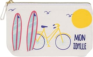 Draeger Paris - Pochette in cotone con stampa colorata, per borsetta e cosmetici -