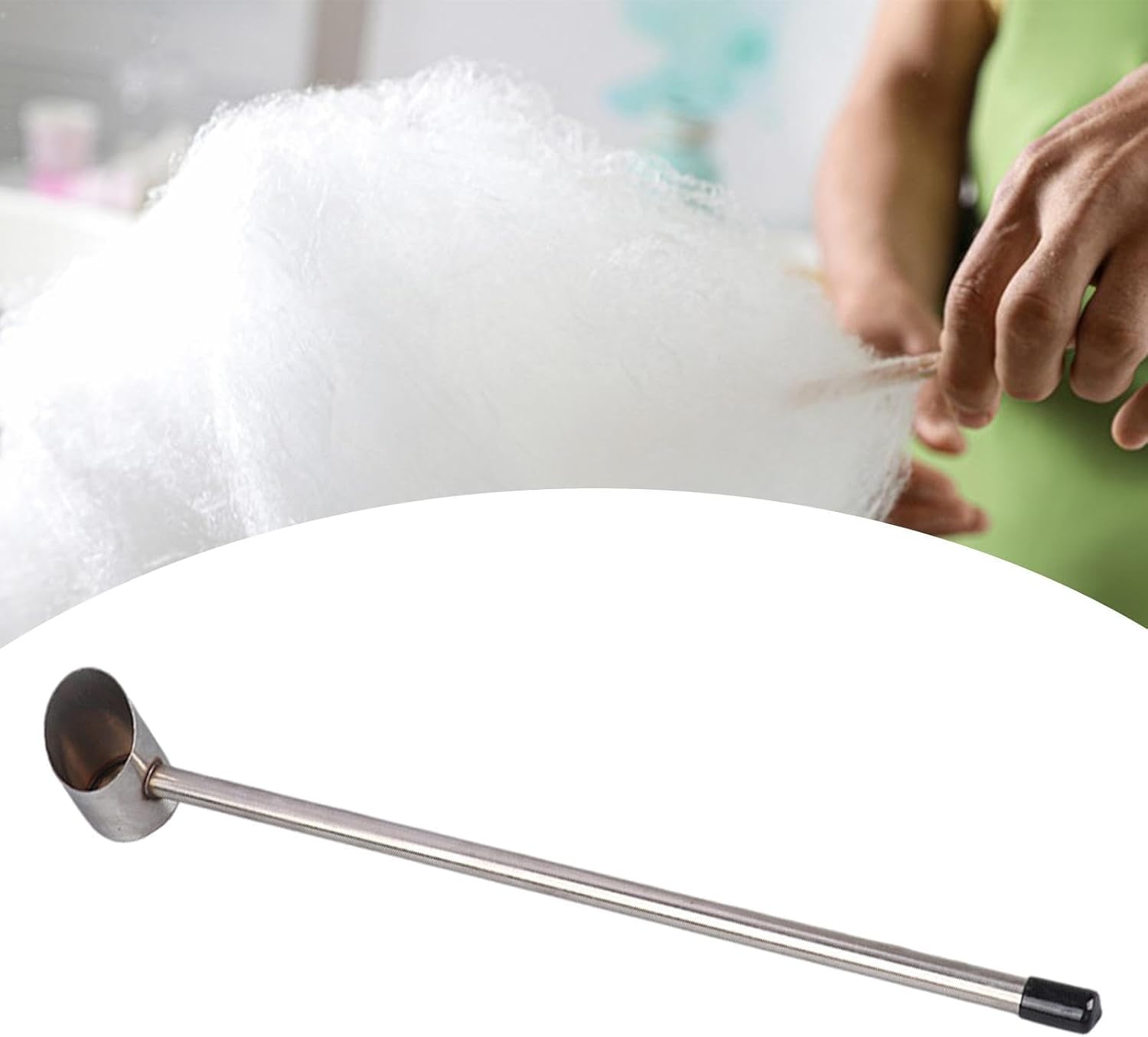 Rusts Proof Stainless Steel Sugar Spoon For Candyfloss Machines Essential Tool For Party And Event Candyfloss Making