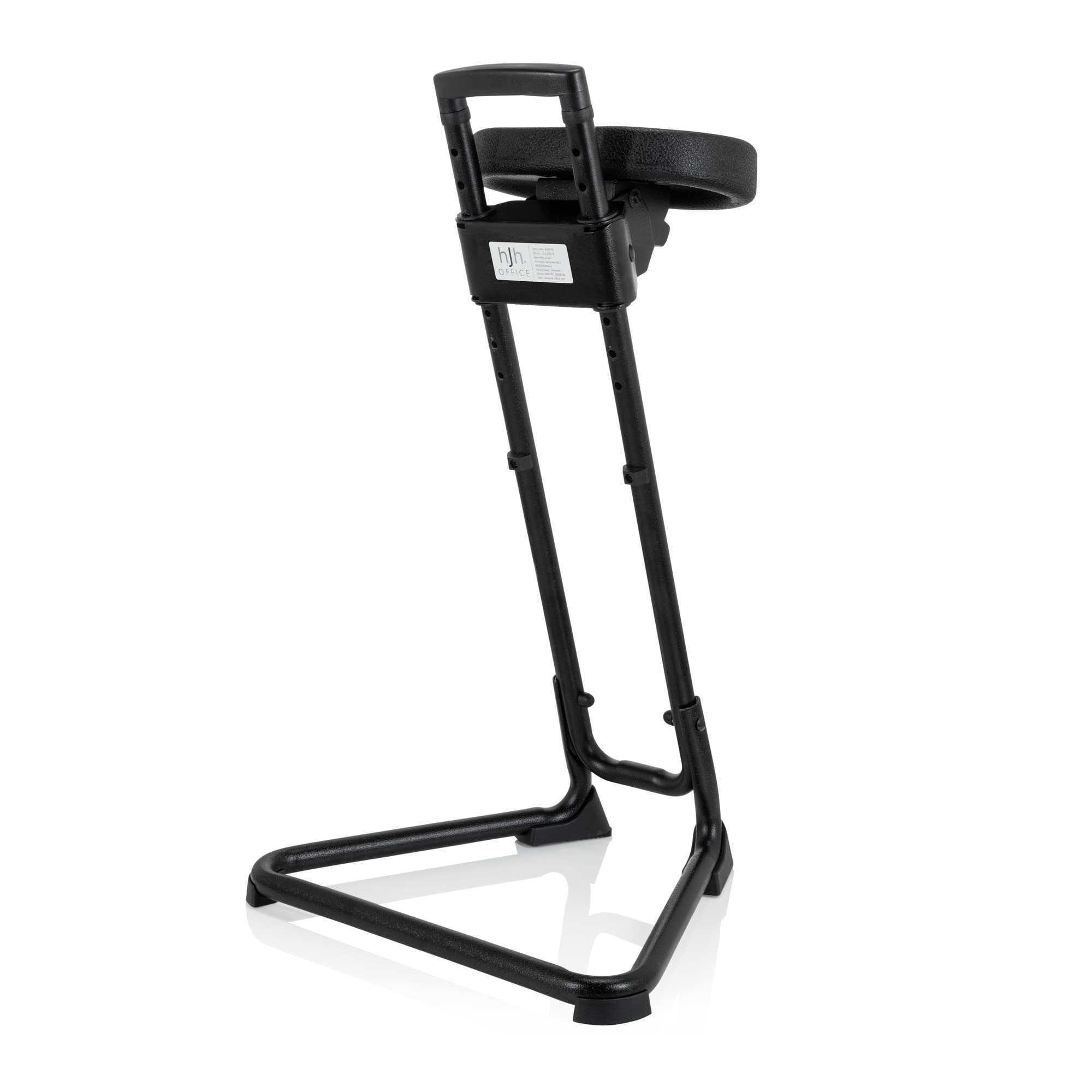 hjh Office 830010 Silla de Trabajo Top Work 32 Espuma Duro Negro Bastidor metálico Estable Asiento inclinable, Talla única