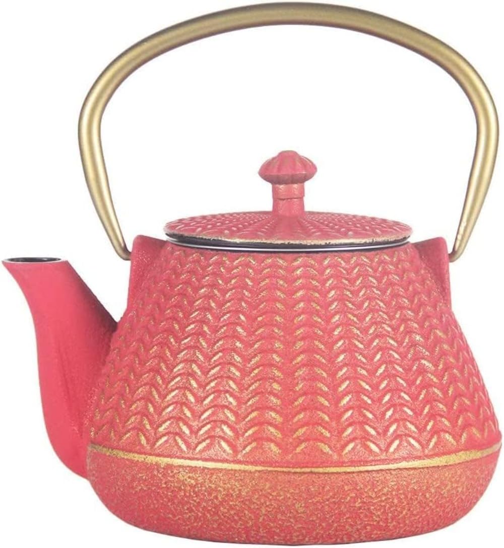 Amazon｜鉄瓶 鋳鉄ケトル 南部鉄器 茶道道具 カラフル 急須 茶こし付き