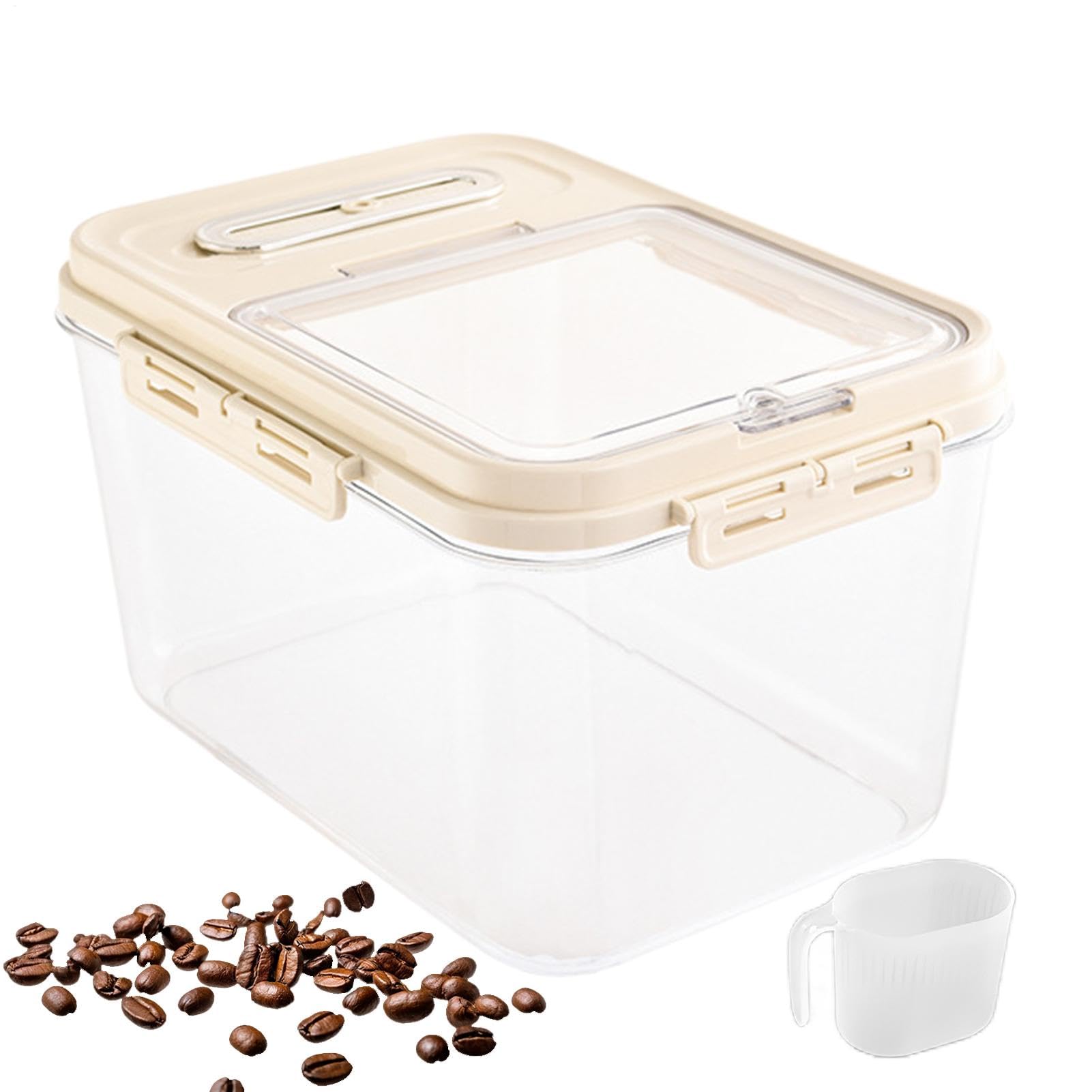 Seau à riz étanche à aspiration magnétique et protection active contre les insectes