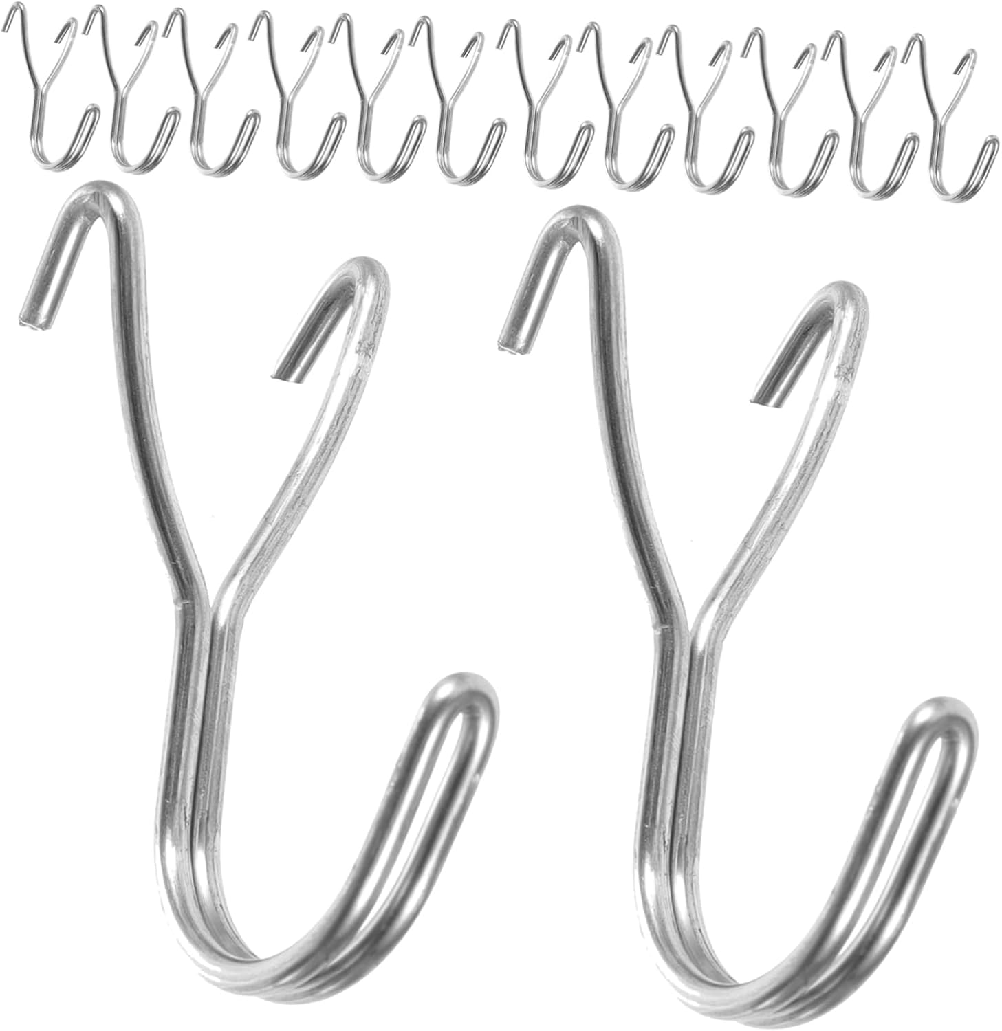 Cabilock Pegboard Hook Key Hanger Set 20 Pack 2.5cm Hole Spacing Versatile Wall Hooks for Garage Home