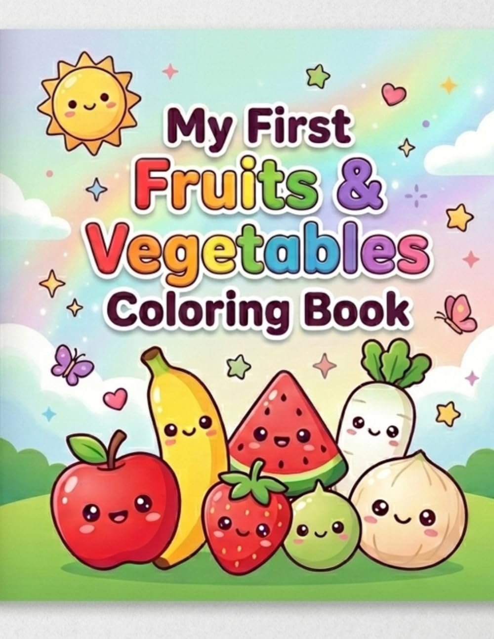 “My First Fruit and vegetable Coloring Book”