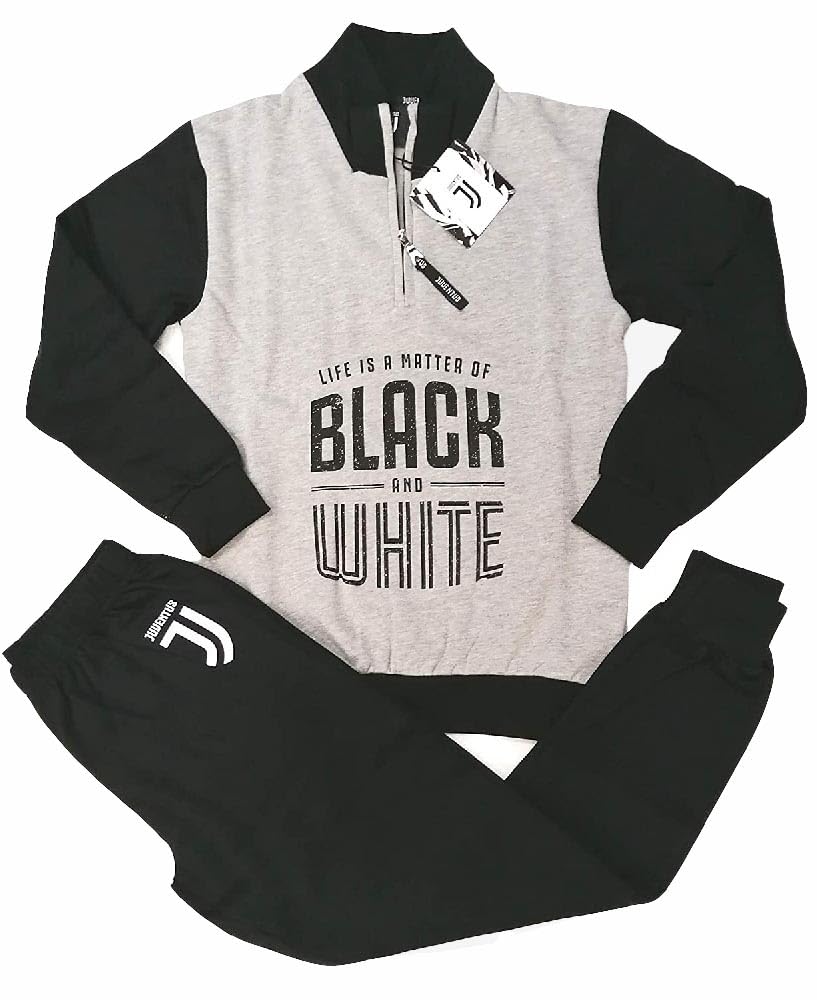 Juventus. Pigiama Juve Tuta Ufficiale Felpato Ragazzo Uomo Adulto S M L XL XXL JU4117NE