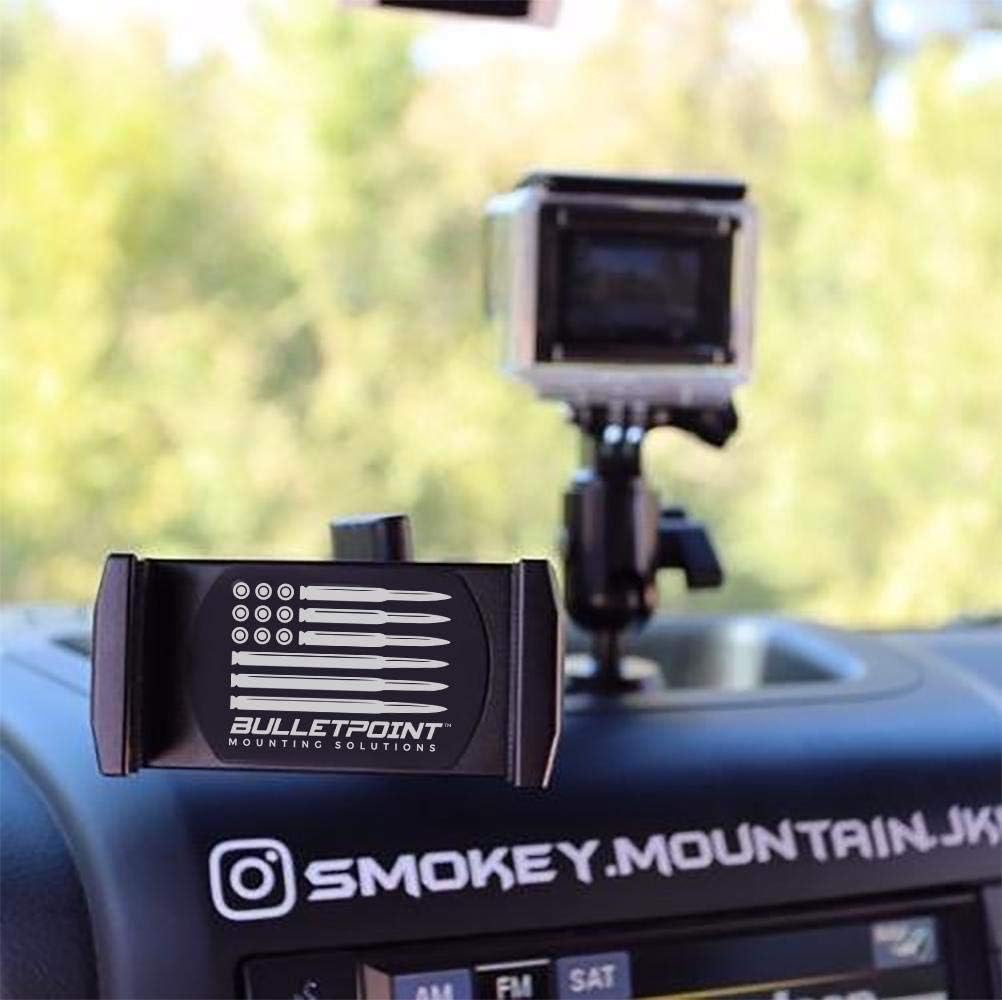 Exclusive Bulletpoint Dash Mount Cell Phone Holder Compatible with Jeep Wrangler JK JKU (2011-2018) 2 Ball Mounts for Action Camera and GPS Navigation Compatible with iPhone and Android Smartphones 🛒 Crazy Deals Bulletpoint Dash Mount Cell Phone Holder Compatible with Jeep Wrangler JK JKU (2011-2018) 2 Ball Mounts for Action Camera and GPS Navigation Compatible with iPhone and Android Smartphones