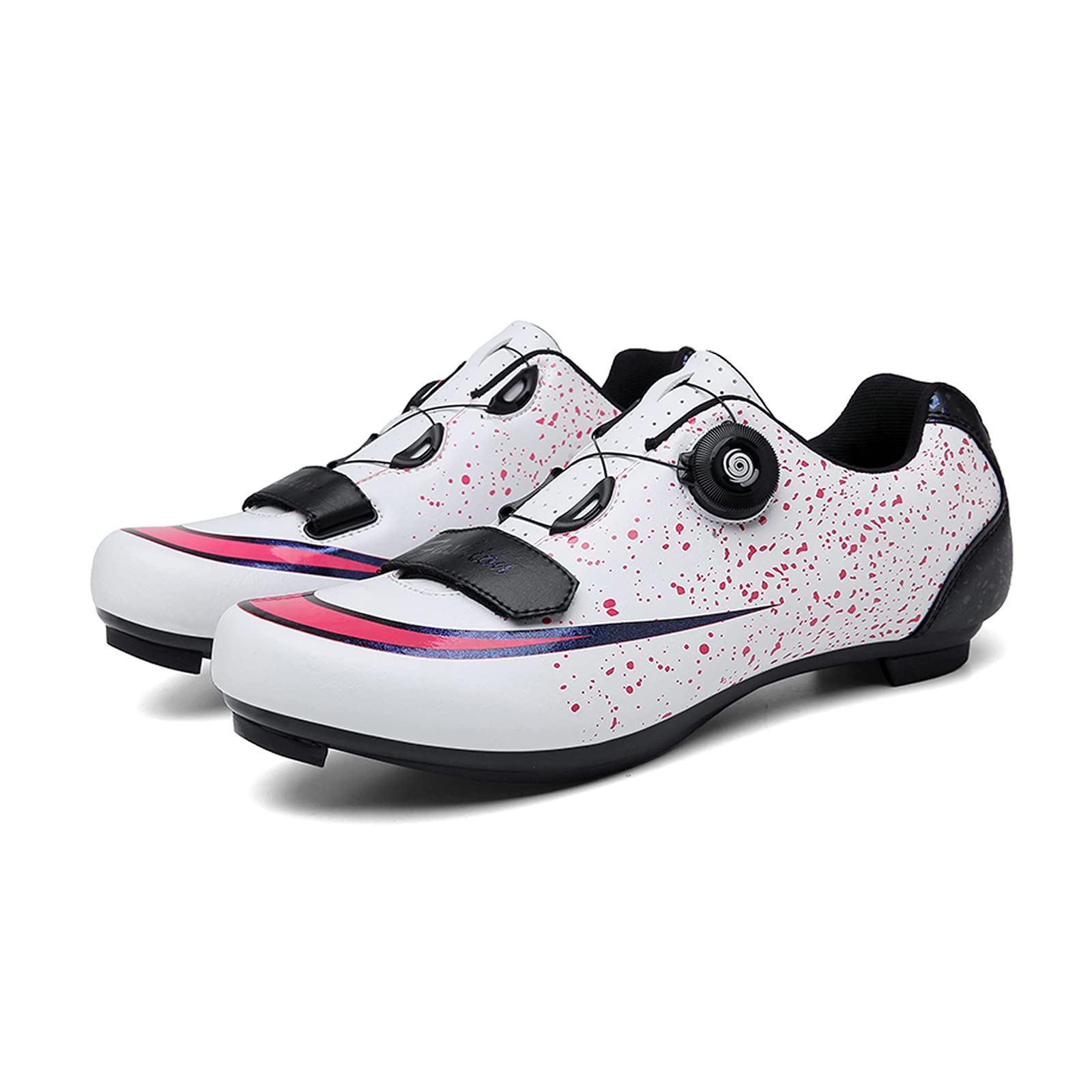 LZQpearlMens Cycling Shoes, Fashion Bike Shoes, Mountain Road Bikes Shoes Delta Cleats Clip To Shimano SPD Lock Look Pedal, Compatible with Peloton Bike Shoes