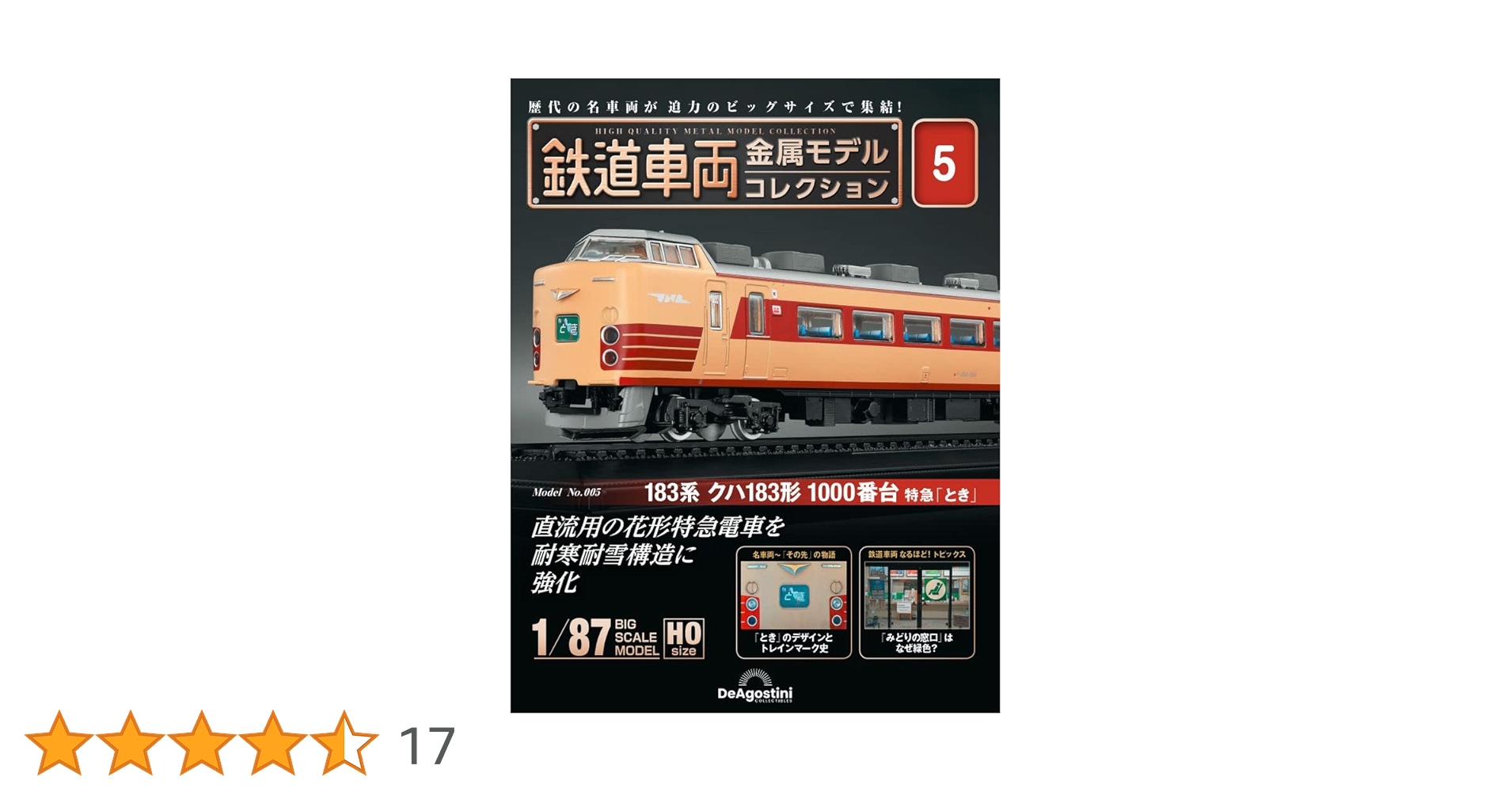 鉄道車両 金属モデルコレクション 5号 (183系 クハ183形 1000番台 特急