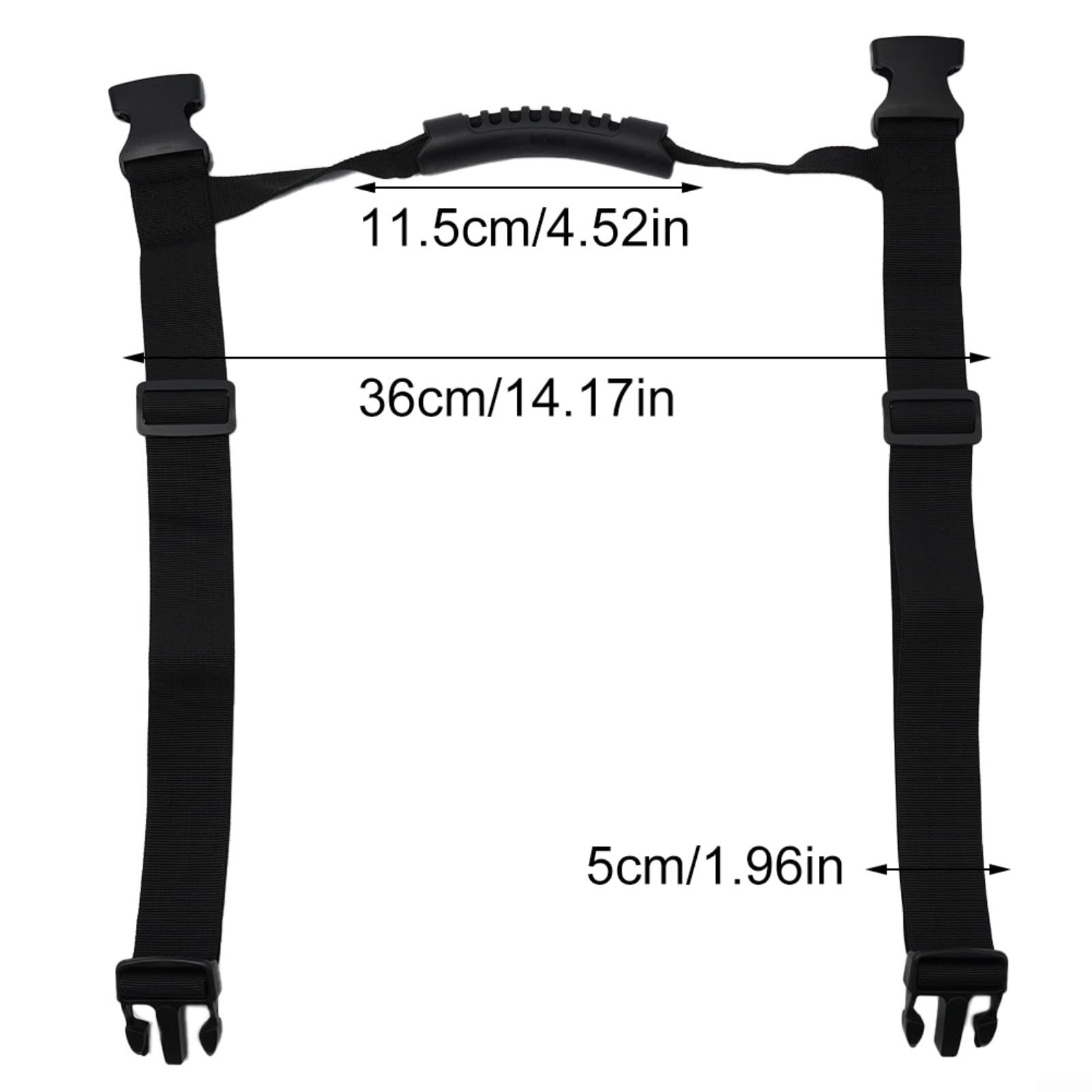 Harnais Sangle Bouteille Plongée - Bande Élastique Polyester Robuste, Retenue Cylindre Scuba, Noir Léger