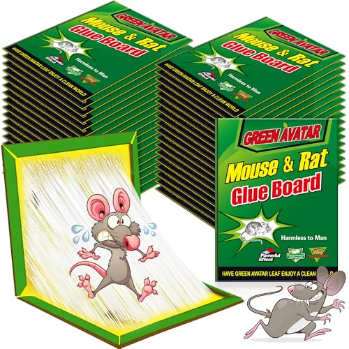 Ezoon 36 Pack Large Mouse Glue Traps with Enhanced Stickiness,